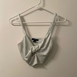 Mint Twist Crop Tank Top